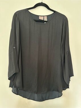 Chico's black Lightweight Layered Blouse - Relaxed Fit